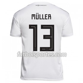Camisetas Alemania Muller 13 Primera Equipacion Mundial 2018